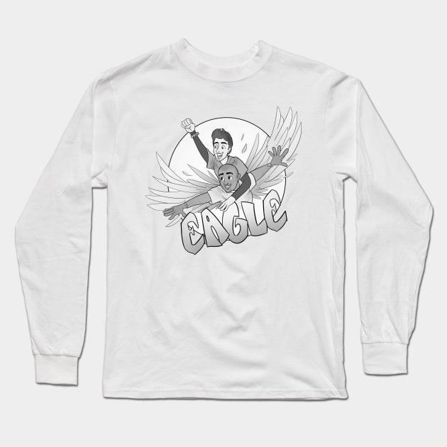 Scrubs Eagle (Monochrome) Long Sleeve T-Shirt by Phreephur